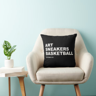 Sneaker Room Ideas Customizable Sneakers (No Dots) Throw Pillow