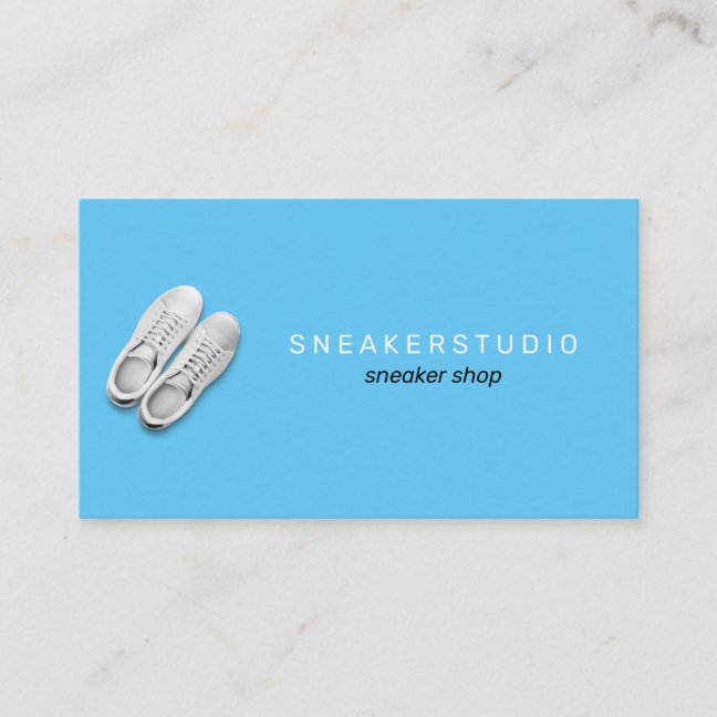 Sneaker Shoes Sport Blue Business Card