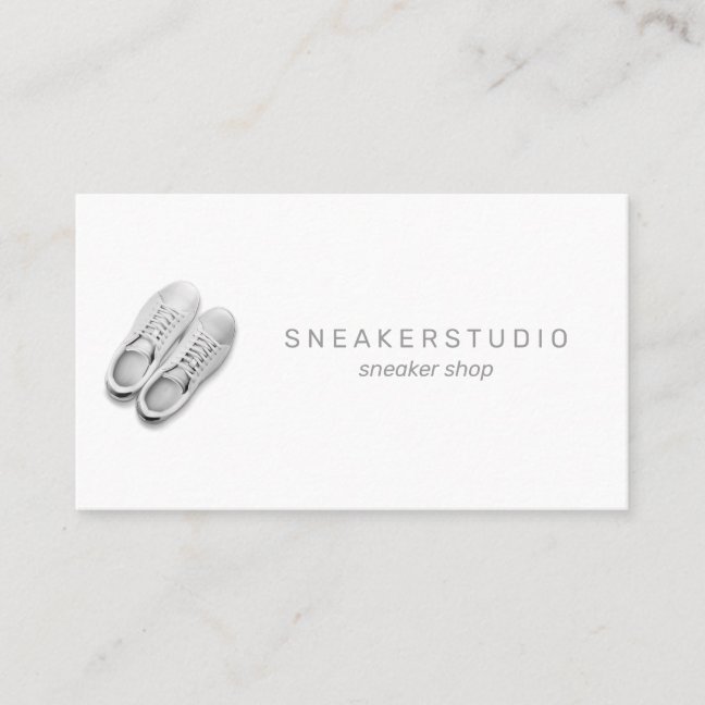 Sneaker Shoes Sport Gray Business Card