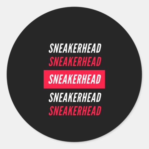 Sneakerhead Classic Round Sticker