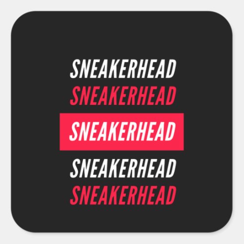 Sneakerhead Square Sticker