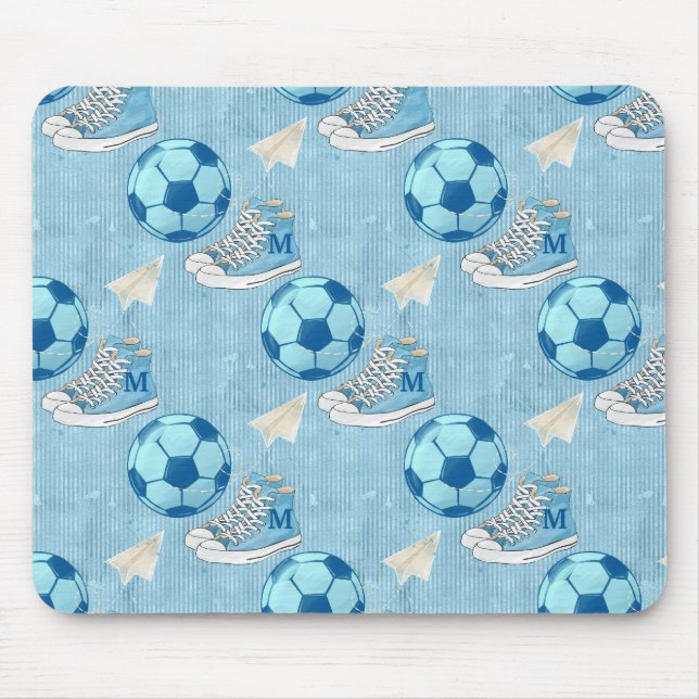 Sneakers and  Football Back to School Mouse Pad (Front)