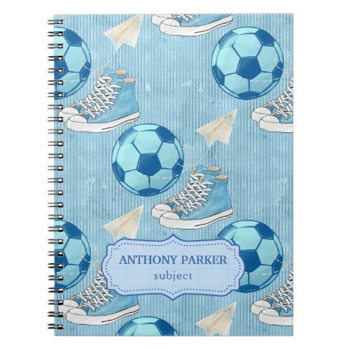 Sneakers and  Football Back to School   Notebook