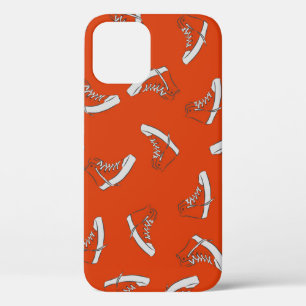 Sneakers Red: Vintage Seamless Print iPhone 12 Case