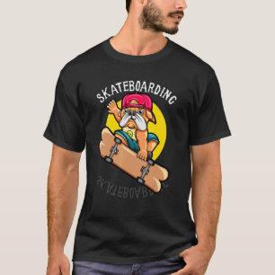 Sneakers Skating Pug Dog Skateboard Streetwear Hip T-Shirt