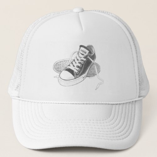 Sneakers Trucker Hat Art