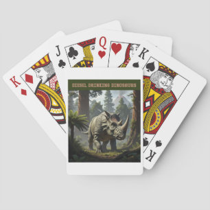 Sneaking triceratops poker cards