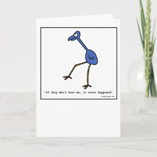 Sneaky Bird - Greeting Card