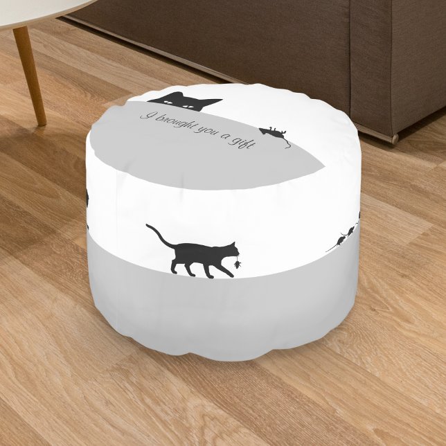 Sneaky Cat Brought You a Gift Pouf (Creator Uploaded)