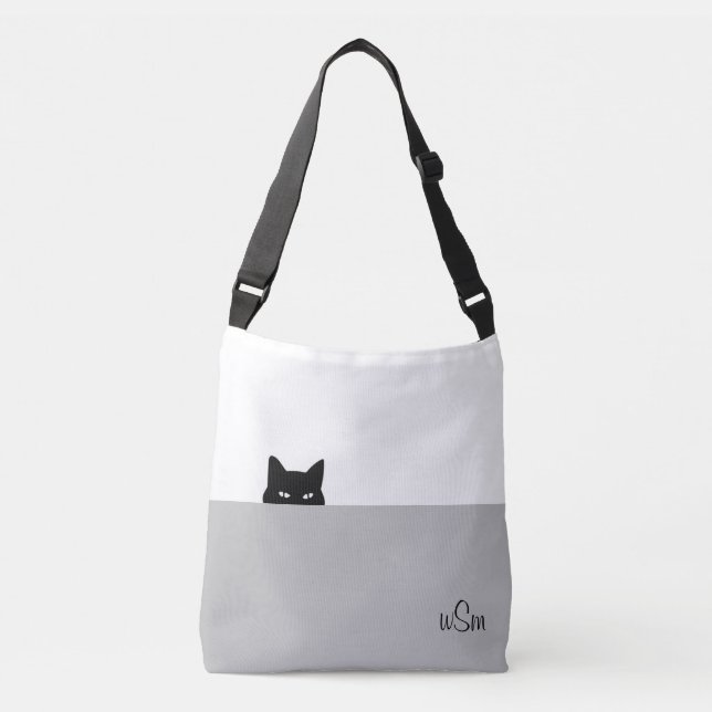 Sneaky Cat Crossbody Bag (Front)