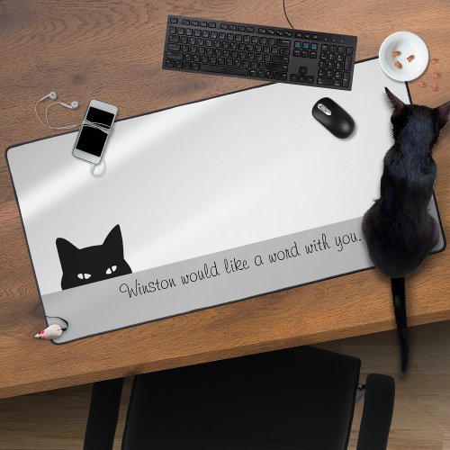 Sneaky Cat Desk Mat