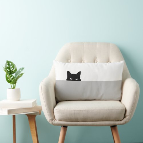 Sneaky Cat Throw Pillow