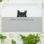 Sneaky Cat Would Like a Word with You Kitchen Towel