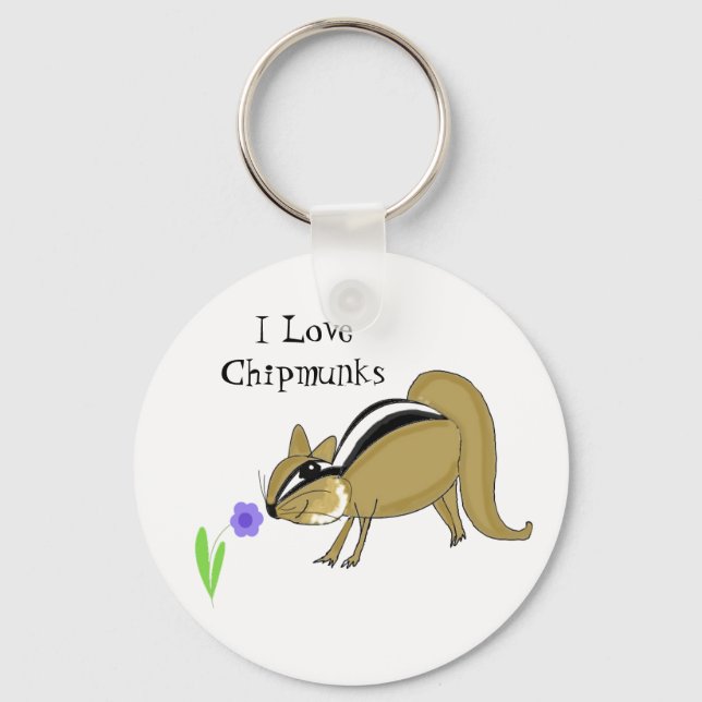Sneaky Chipmunk Keychain (Front)