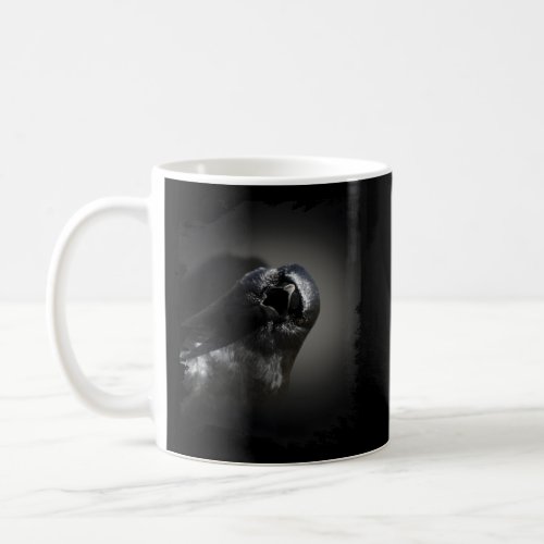 Sneaky Crow Face Raven Spirit Animal Coffee Mug