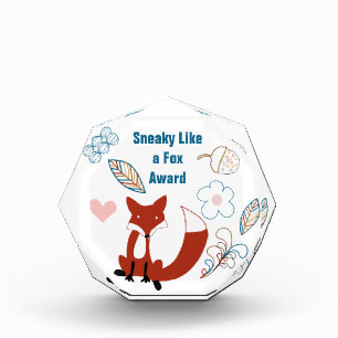 Sneaky Like a Fox Modern Fox Woodland Pattern Award