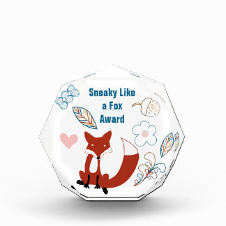 Sneaky Like a Fox Modern Fox Woodland Pattern Award