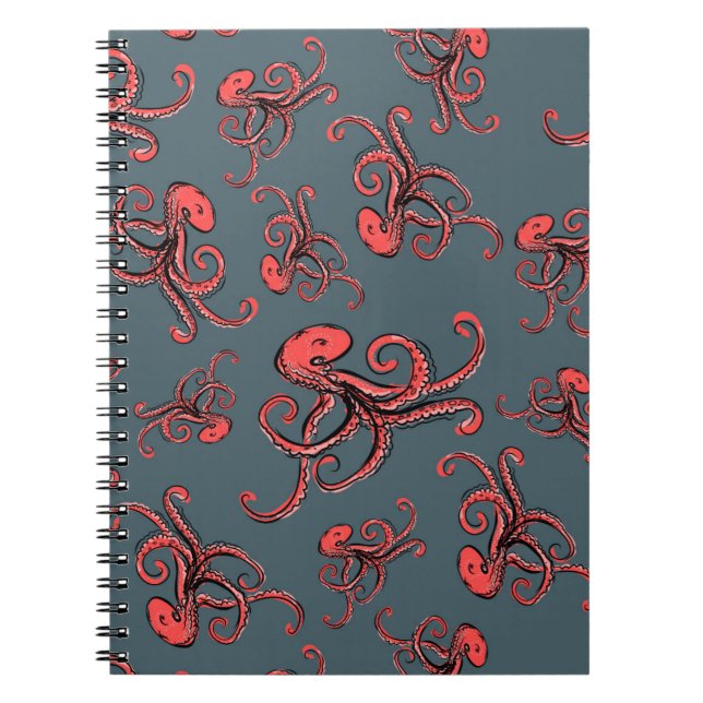 Sneaky Octopus Pattern Notebook (Front)