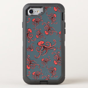 Sneaky Octopus Pattern OtterBox Defender iPhone SE/8/7 Case