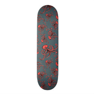 Sneaky Octopus Pattern Skateboard