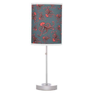 Sneaky Octopus Pattern Table Lamp
