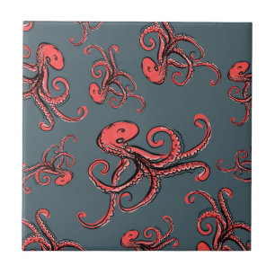 Sneaky Octopus Pattern Tile