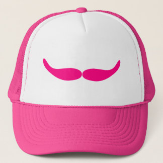 Sneaky Pink Mustache Trucker Hat