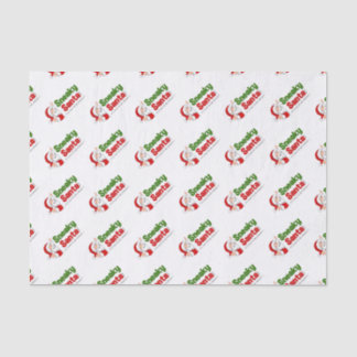 Sneaky Santa Logo 10lb Tissue Paper, White Tissue Paper