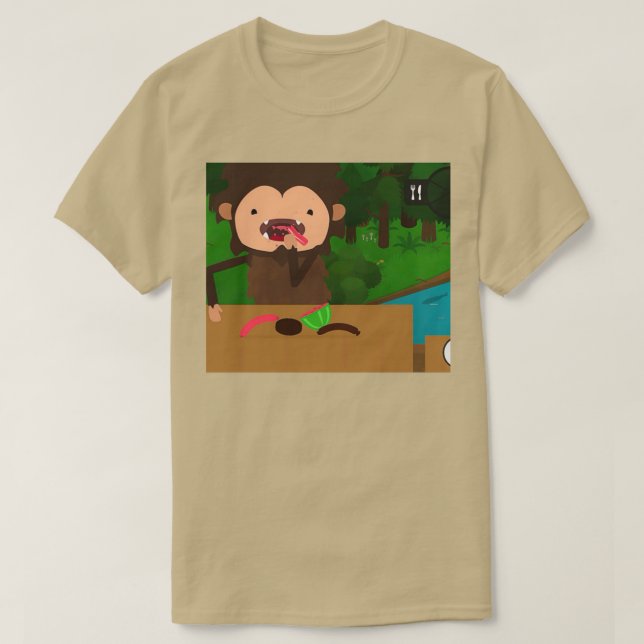 Sneaky Sasquatch Picnic T-Shirt (Design Front)