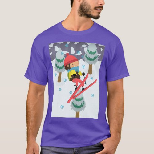 Sneaky Sasquatch Ski Jump 1 T_Shirt