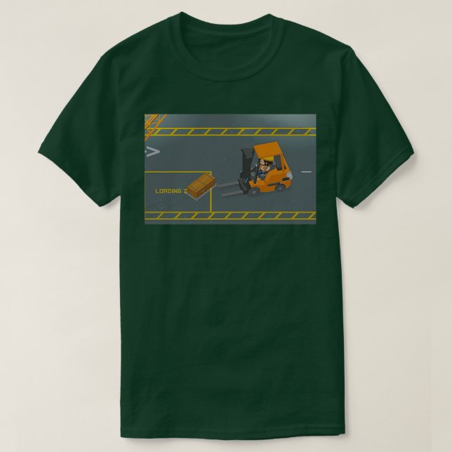Sneaky Sasquatch The Forklifter T-Shirt (Design Front)