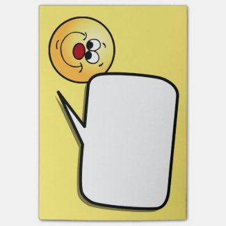 Sneaky Smiley Face Grumpey Post-it® Notes