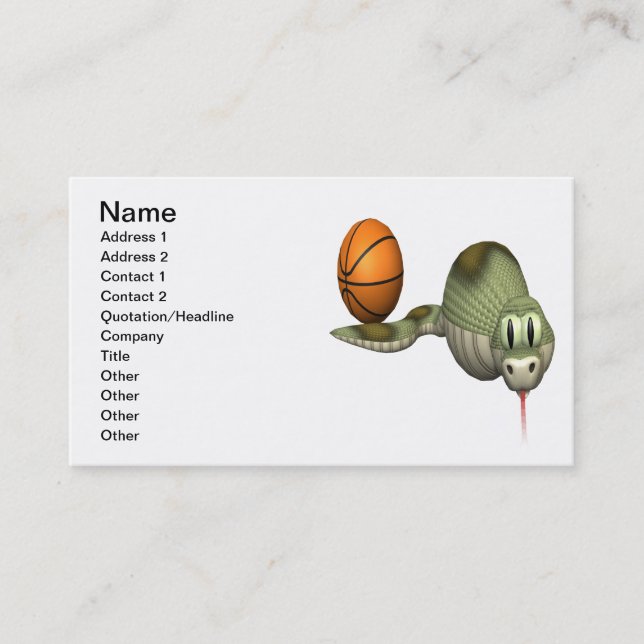 Sneaky Snake Business Card (Front)