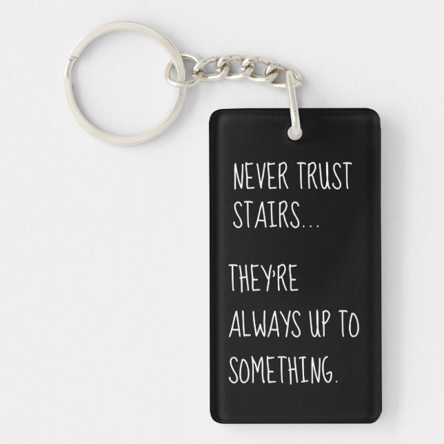 Sneaky Stairs Keychain (Front)