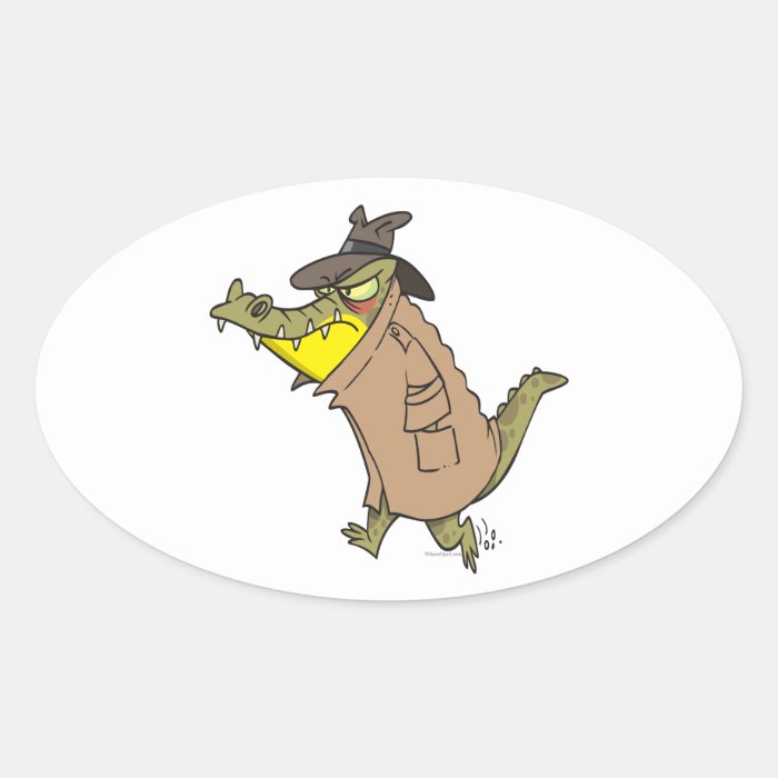 sneaky thug croc crocodile cartoon character sticker