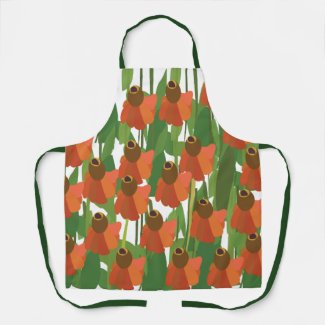 Sneezeweed Wildflower Floral Apron