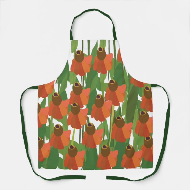 Sneezeweed Wildflower Floral Apron (Front)