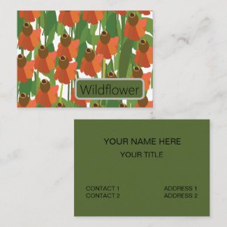 Sneezeweed Wildflower Floral Business Card