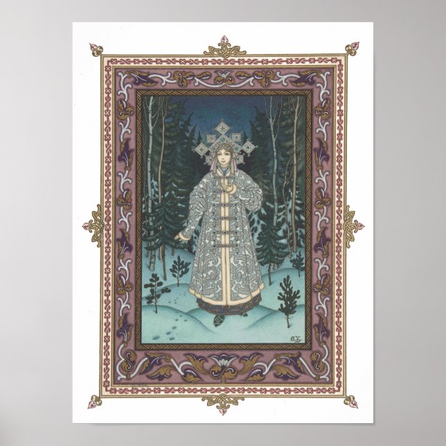 Snegurochka in the Forest Poster (Front)