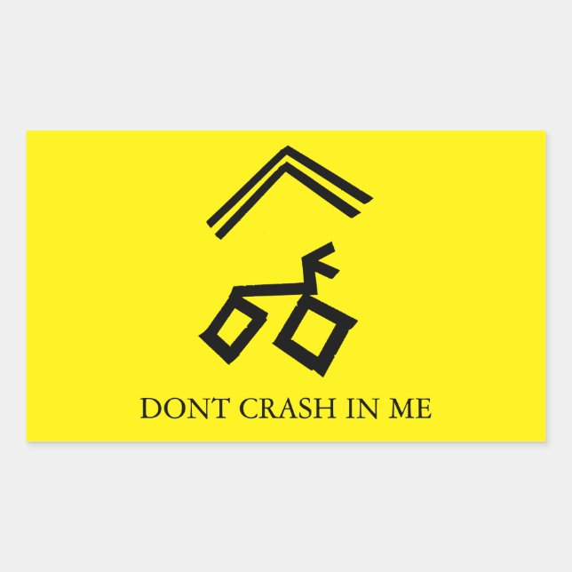 snek don't crash in me sticker (Front)