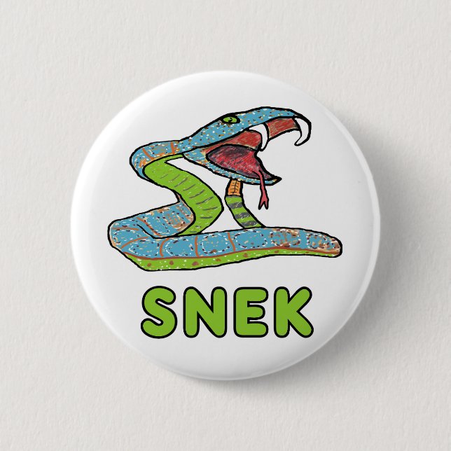 Snek (Snake) Button (Front)
