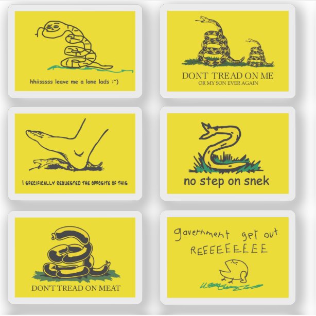Personalized Gadsden Flag Gifts on Zazzle