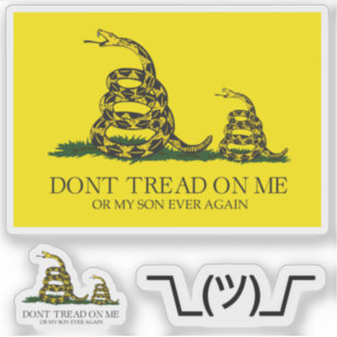 No Step On Snek Gadsden Flag Meme Parody Poker Chip Card Guard (10 Pack)