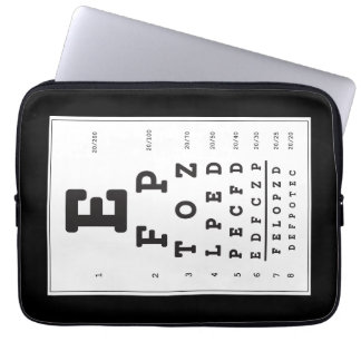 Snellen Chart Eye Chart Lap Top Electronics Bag