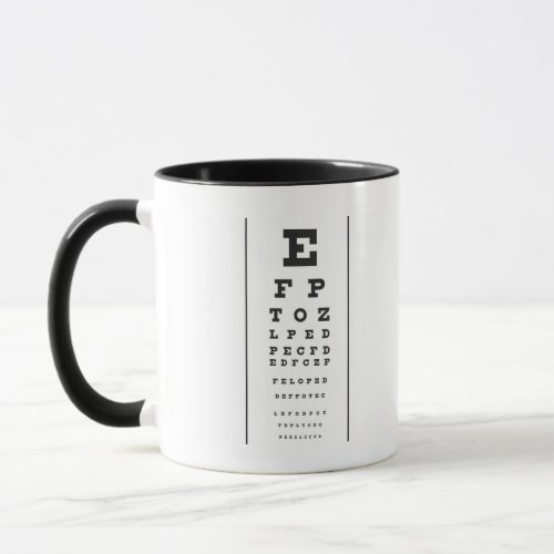 Snellen Chart Mug