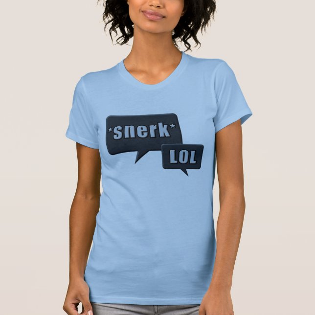 Snerk LOL blue design T-Shirt (Front)