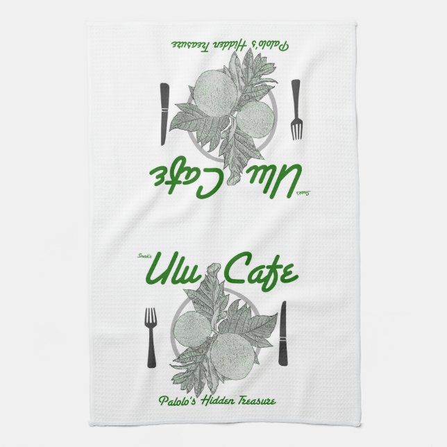 Snerk's Ulu Cafe Kitchen Towel (Vertical)