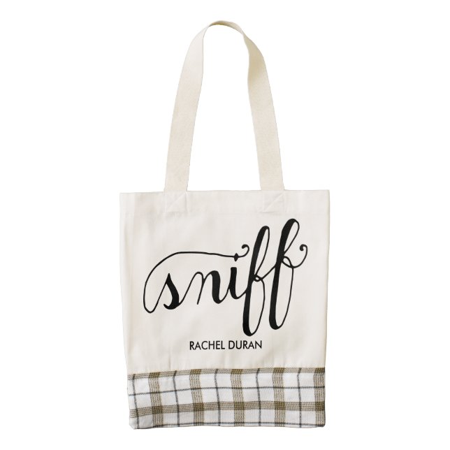 sniff calligraphy tote bag (Front)