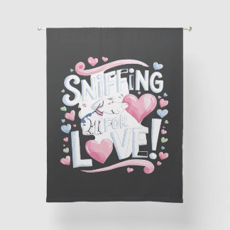 Sniffing for Love! Dog Sheer Curtains