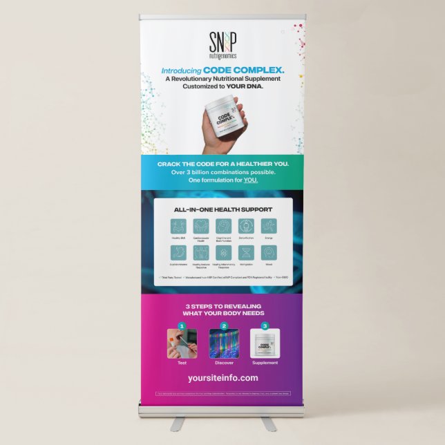 SNiP Vertical Retractable Banner (Front)